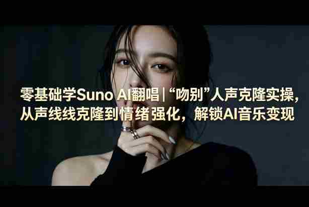 零基础学Suno AI翻唱|《吻别》人声克隆实操,从声线克隆到情绪强化,解锁AI音乐变现-OG资源站
