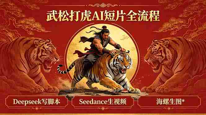 (18370期)武松打虎AI短片全流程:Deepseek写脚本+Seedance生视频+海螺生图-OG资源站