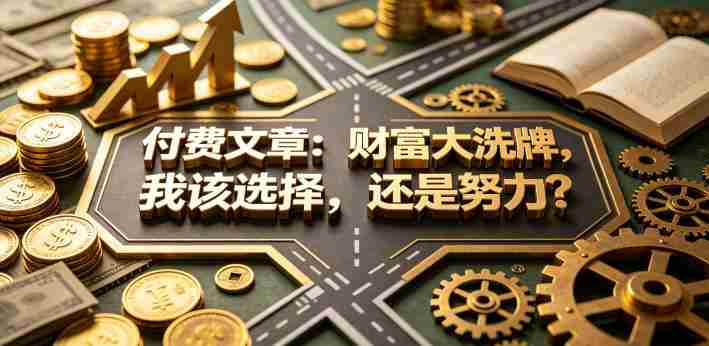 付费文章：财富大洗牌，我该选择，还是努力？-OG资源站