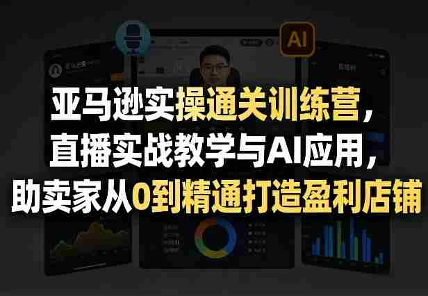 亚马逊实操通关训练营，直播实战教学与AI应用，助卖家从0到精通打造盈利店铺（更新5月8日）-OG资源站