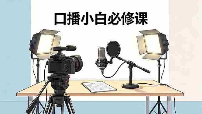 (18428期)口播小白必修课:录像收音灯光设备+脚本撰写,搭专业级录制场景-OG资源站