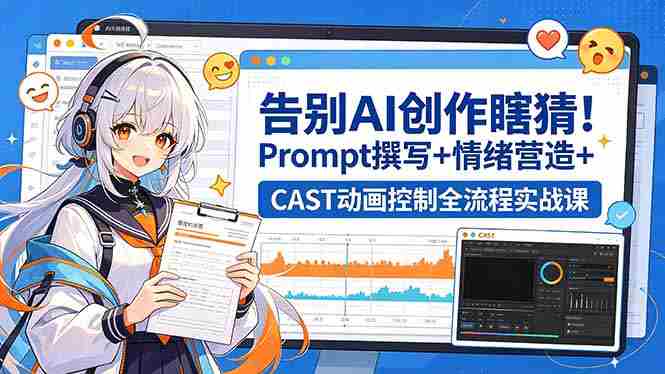 (18473期)告别AI创作瞎猜!Prompt撰写+情绪营造+CAST动画控制全流程实战课-OG资源站