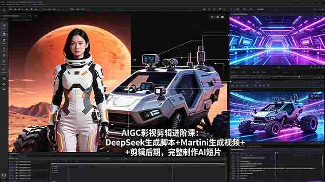 （18475期）AIGC影视剪辑进阶课：DeepSeek生成脚本+Martini生成视频+剪辑后期，完整制作AI短片-OG资源站