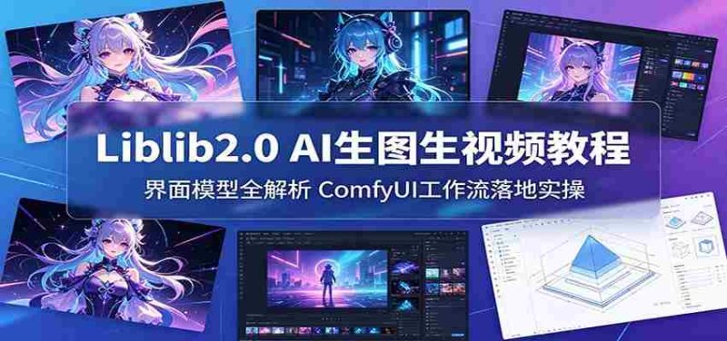 Liblib2.0 AI生图生视频教程：界面模型全解析，ComfyUI工作流落地实操-OG资源站