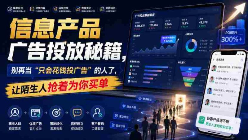 信息产品广告投放秘籍,别再当“只会花钱投广告”的人了,让陌生人抢着为你买单【原创双语字幕】-OG资源站