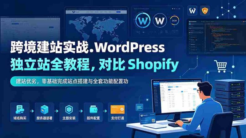 (19546期)跨境建站实战:WordPress 独立站全教程,对比 Shopify 建站优劣,零基础完成站点搭建与全套功能配置-OG资源站