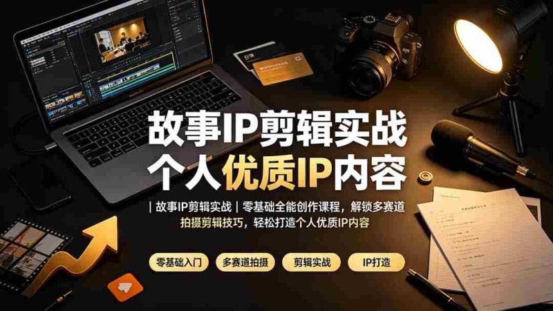 (19550期)故事IP剪辑实战|零基础全能创作课程,解锁多赛道拍摄剪辑技巧,轻松打造个人优质IP内容-OG资源站