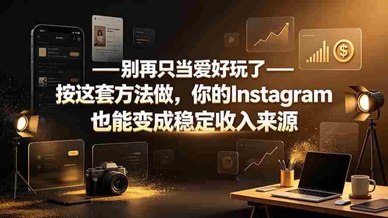 (19591期)别再只当爱好玩了——按这套方法做,你的Instagram也能变成稳定收入来源-OG资源站