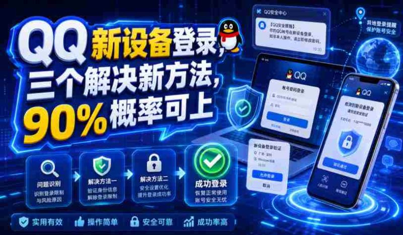 QQ新设备登录，三个解决新方法，90%概率可上-OG资源站