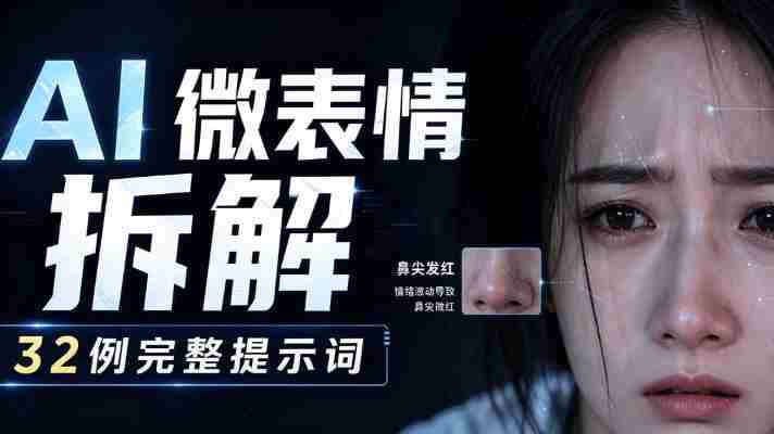 AI微表情拆解提示词合集，精准调控AI角色表情，可直接复用，0基础也能调出影视级表情变化-OG资源站