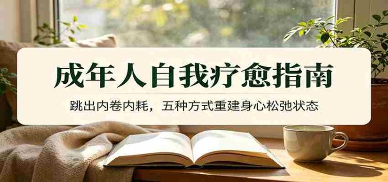 成年人自我疗愈指南：跳出内卷内耗，五种方式重建身心松弛状态-OG资源站