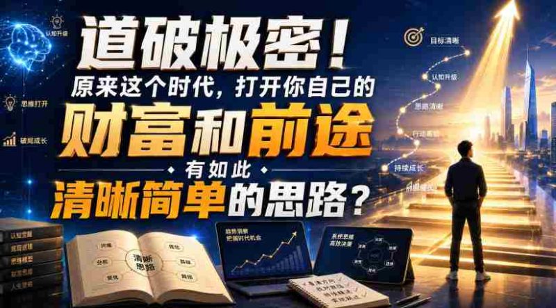 公众号灏泽异谈付费文:道破极密!原来这个时代,打开你自己的财富和前途,有如此清晰简单的思路?!-OG资源站