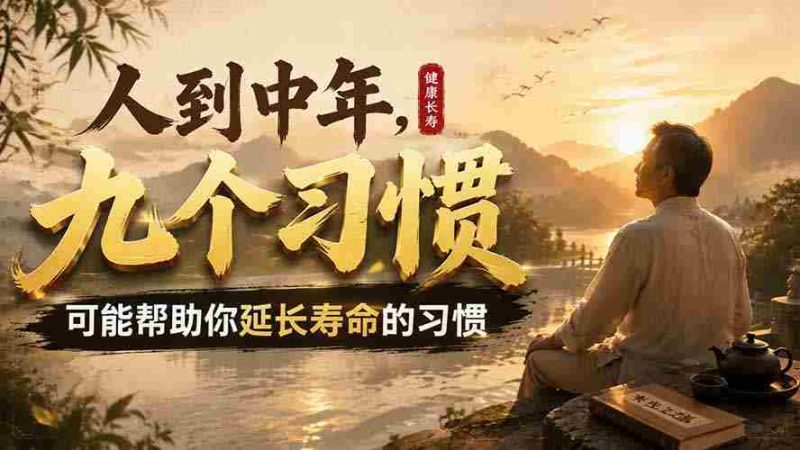 (19707期)付费文章:人到中年,九个可能帮助你延长寿命的习惯-OG资源站