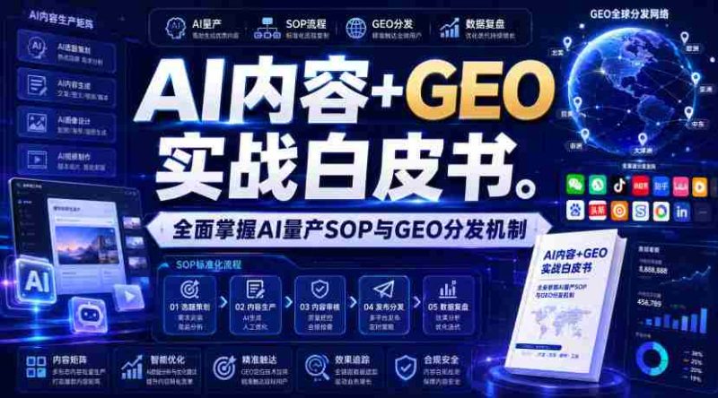 AI内容+GEO实战白皮书，全面掌握AI量产SOP与GEO分发机制【文档】-OG资源站