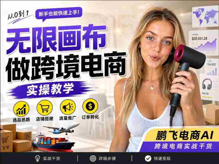 【跨境电商必备】AI无线画布制作商品宣传视频,四步搞定,无线画布工作流,操作简单好上手-OG资源站