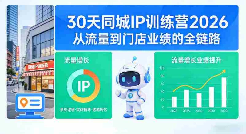30天同城IP训练营2026年，从流量到门店业绩的全链路（0808更新）-OG资源站