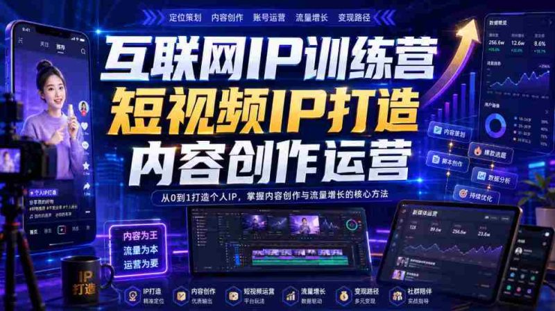 互联网IP训练营,短视频IP打造,内容创作运营-OG资源站