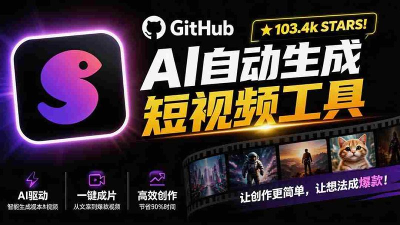 (19896期)Github上 103.4k stars 项目!AI自动生成短视频工具,输入主题即可生成文案配音字幕 MoneyPrinterTurbo-OG资源站