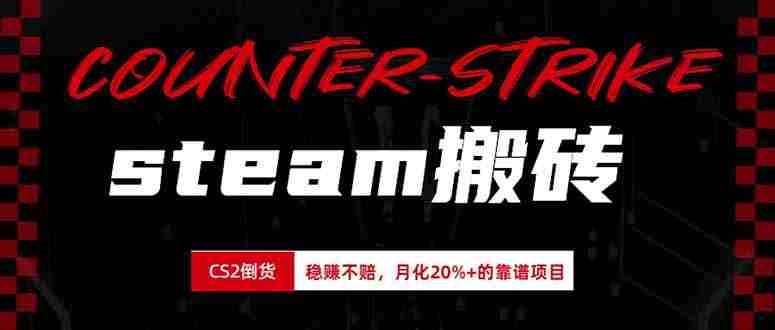 （19918期）steam搬砖，倒卖cs2饰品，达到月化20%+的收益，真正的靠谱可落地长期项目-OG资源站