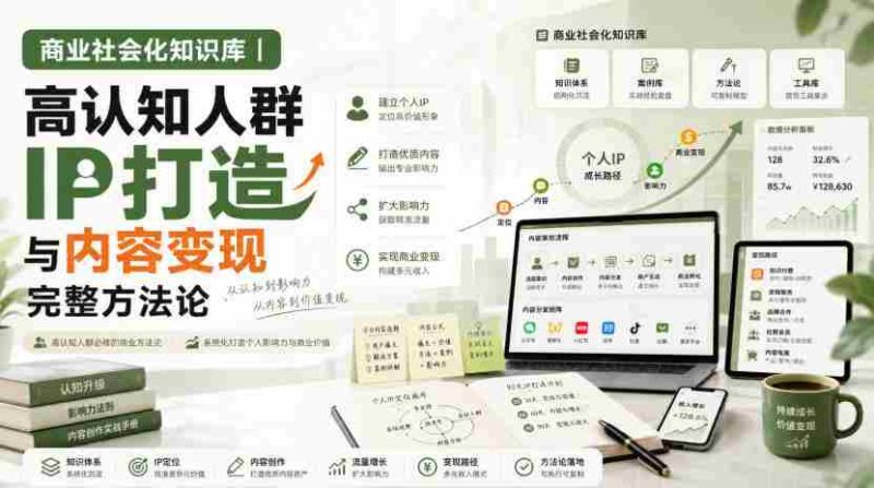 商业社会化知识库|高认知人群IP打造与内容变现完整方法论【文档】-OG资源站