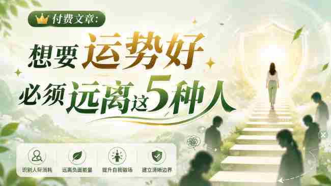 付费文章:想要运势好,必须远离这5种人-OG资源站