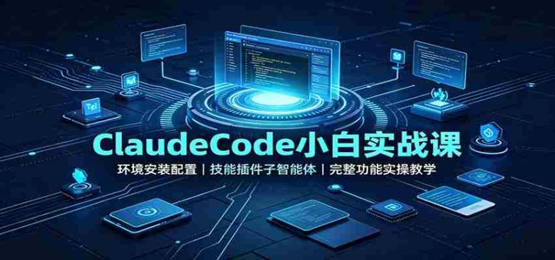 ClaudeCode小白实战课:环境安装配置,技能插件子智能体,完整功能实操教学-OG资源站