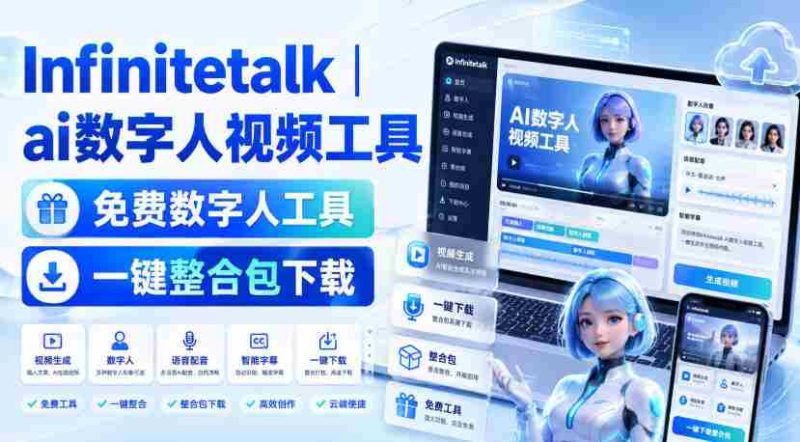 Infinitetalk丨ai数字人视频工具，免费数字人工具，一键整合包下载-OG资源站