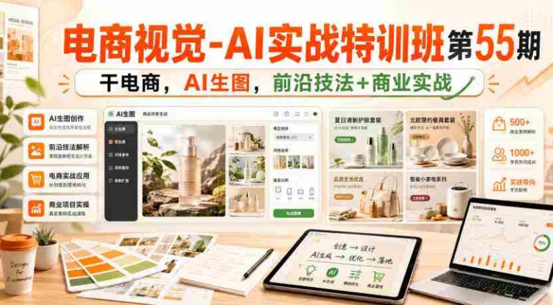 电商视觉-AI实战特训班第55期，干电商，AI生图，前沿技法+商业实战-OG资源站