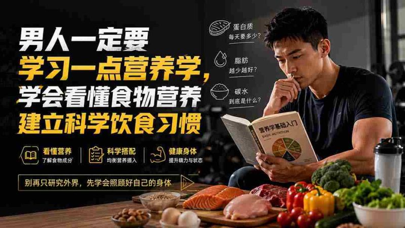 (20055期)付费文章:男人一定要学习一点营养学,学会看懂食物营养建立科学饮食习惯-OG资源站