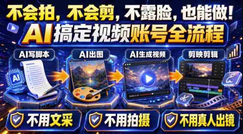 AI短视频起号实战项目,用AI做视频起号,45天涨粉12W,一条广告8.5k,广告接到手软,引流、变现两不误!-OG资源站