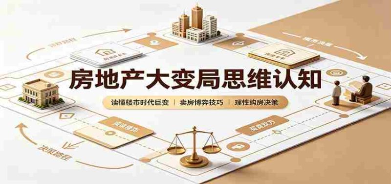 房地产大变局思维认知：读懂楼市时代巨变，卖房博弈技巧，理性购房决策-OG资源站