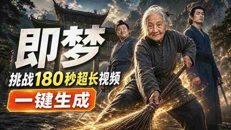 （20112期）即梦挑战180秒超长视频！一键生成3分钟电影？完整制作流程详细分享！-OG资源站