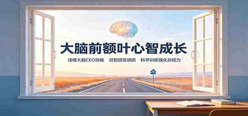 大脑前额叶心智成长:读懂大脑CEO功能,识别损伤诱因,科学训练强化自控力-OG资源站