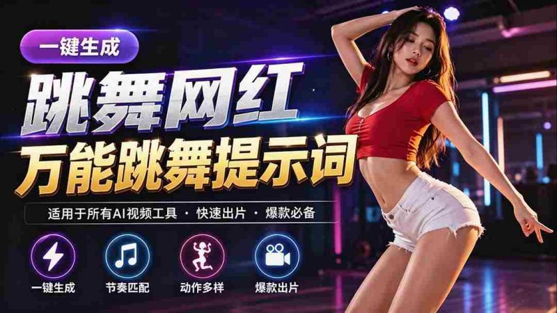 (20146期)跳舞网红一键生成!万能AI跳舞提示词-任何模型都能用-OG资源站