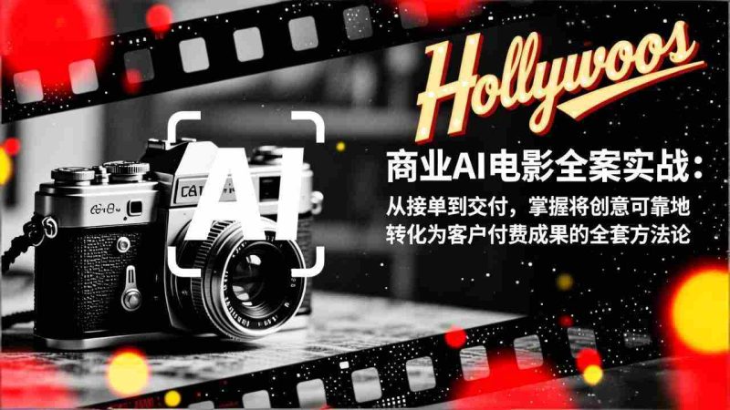 （17092期）商业AI电影全案实战：从接单到交付，掌握将创意可靠地转化为客户付费成果的全套方法论-OG资源站