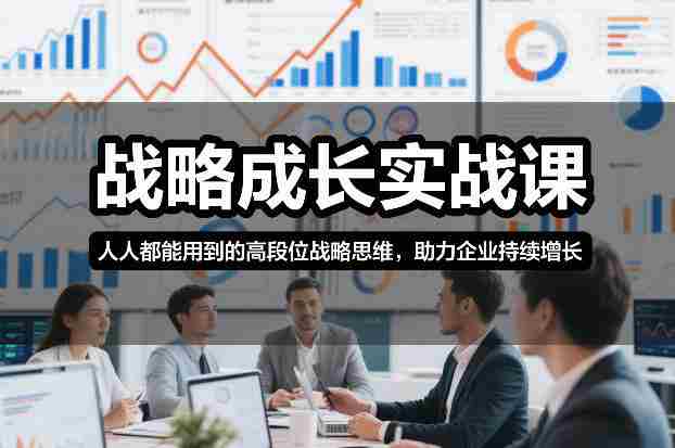 战略成长实战课,人人都能用到的高段位战略思维,助力企业持续增长-OG资源站