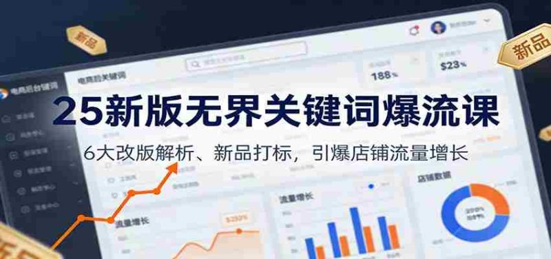 25新版无界关键词爆流课:6大改版解析、新品打标,引爆店铺流量增长-OG资源站