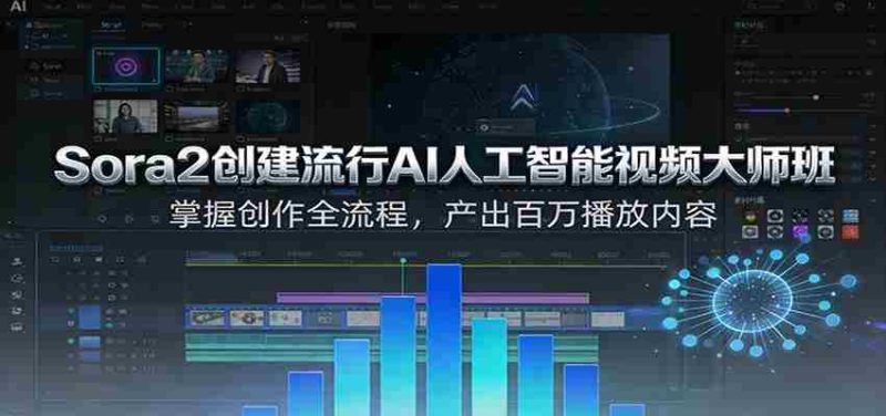Sora2创建流行AI人工智能视频大师班，掌握创作全流程，产出百万播放内容-OG资源站