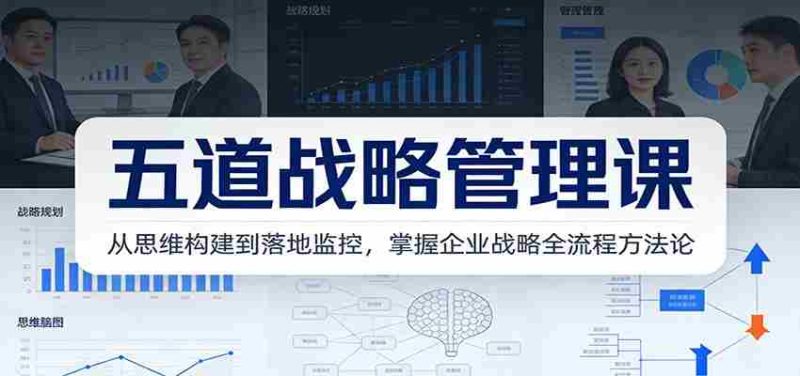 五道战略管理课:从思维构建到落地监控,掌握企业战略全流程方法论-OG资源站