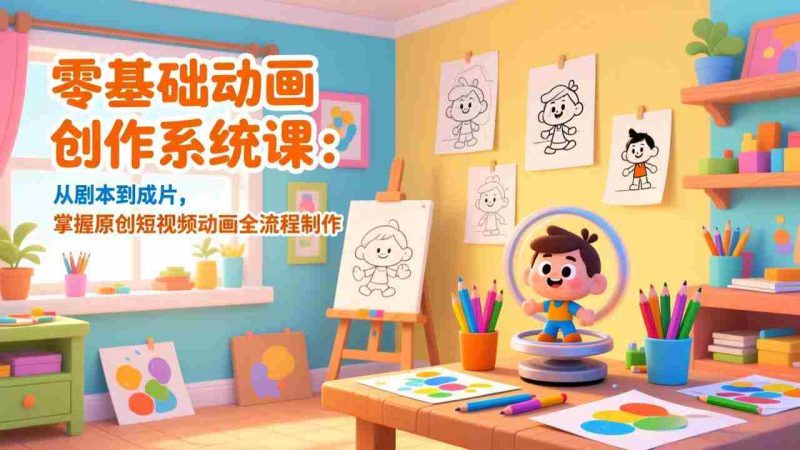 （17161期）零基础动画创作系统课：从剧本到成片，掌握原创短视频动画全流程制作-OG资源站