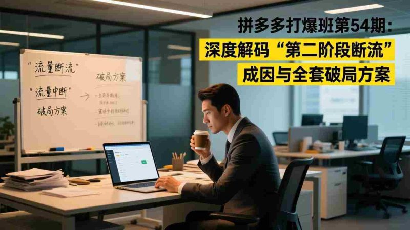 （17163期）拼多多打爆班第54期：深度解码“第二阶段断流”成因与全套破局方案-OG资源站