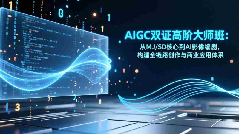 （17198期）AIGC双证高阶大师班：从MJ/SD核心到AI影像编剧，构建全链路创作与商业应用体系-OG资源站