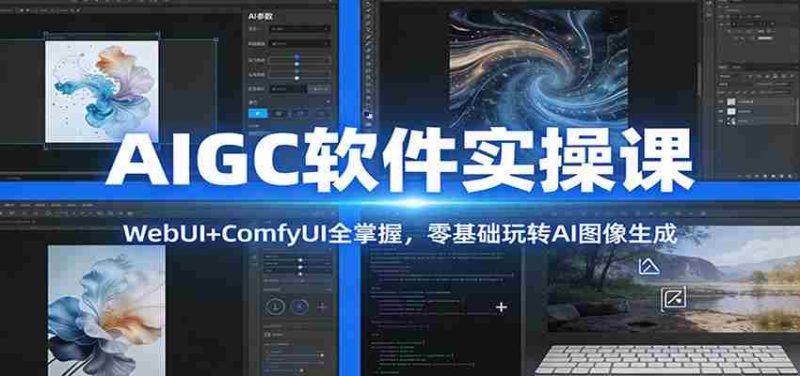 AIGC软件实操课：WebUI+ComfyUI全掌握，零基础玩转AI图像生成-OG资源站
