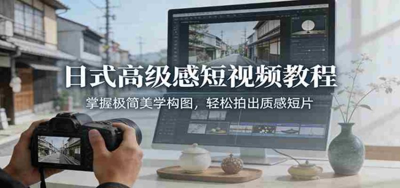 日式高级感短视频教程:掌握极简美学构图,轻松拍出质感短片-OG资源站