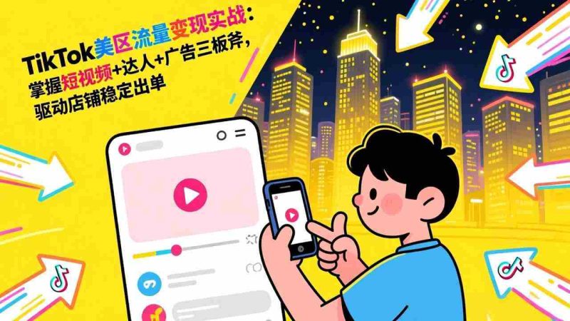 (17244期)TikTok美区流量变现实战:掌握短视频+达人+广告三板斧,驱动店铺稳定出单-OG资源站