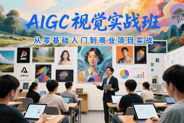 AIGC视觉实战班,从零基础入门到商业项目实战-OG资源站