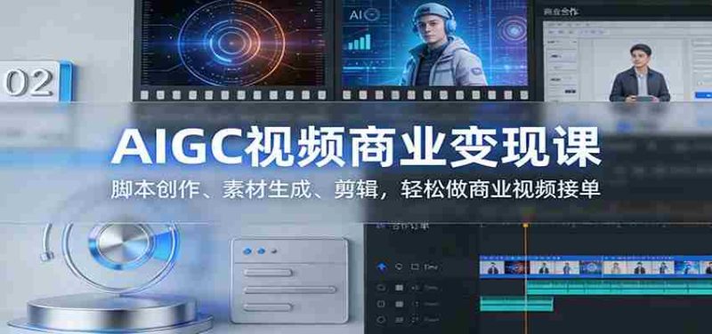 AIGC视频商业变现课:脚本创作、素材生成、剪辑,轻松做商业视频接单-OG资源站