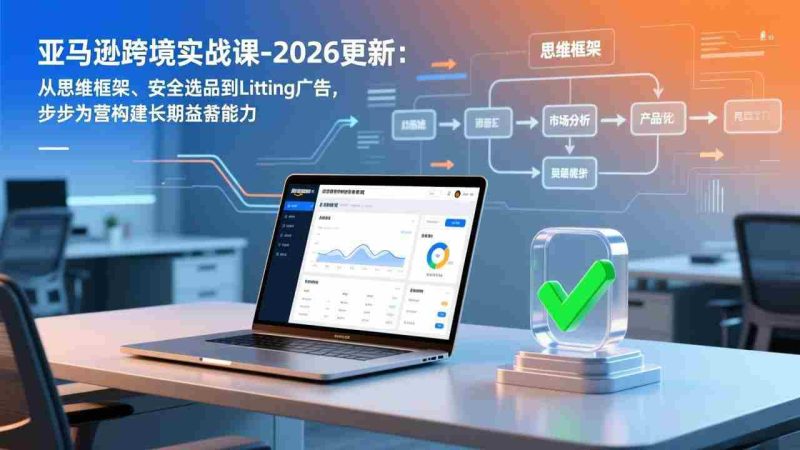 (17269期)亚马逊跨境实战课-2026更新:从思维框架、安全选品到Listing广告,步步为营构建长期盈利能力-OG资源站