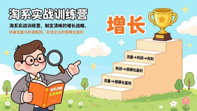 (17281期)淘系实战训练营,制定清晰的增长战略,突破流量与利润瓶颈,实现企业的规模化盈利-OG资源站