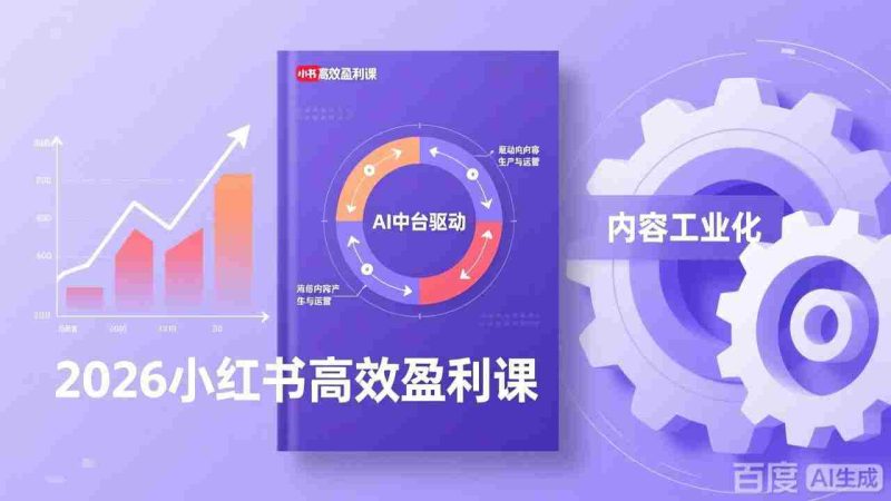 (17291期)2026小红书高效盈利课,流量双引擎+内容工业化+AI中台驱动,构建可复制的千万级营收模型-OG资源站